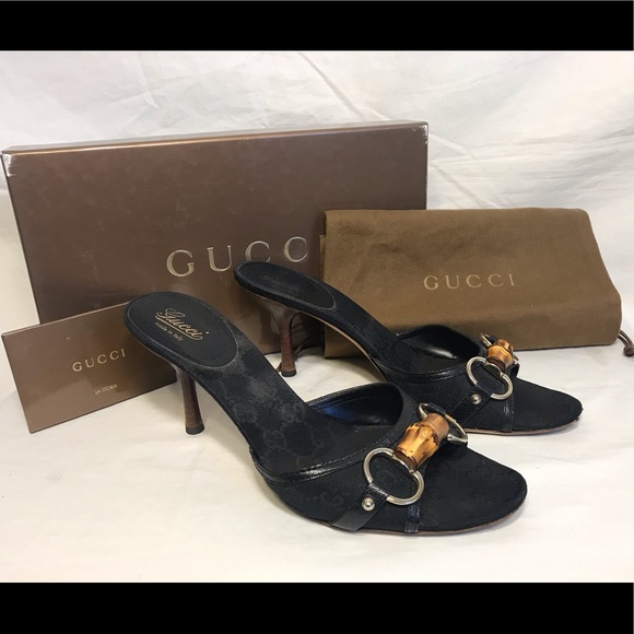 gucci shoes black heels